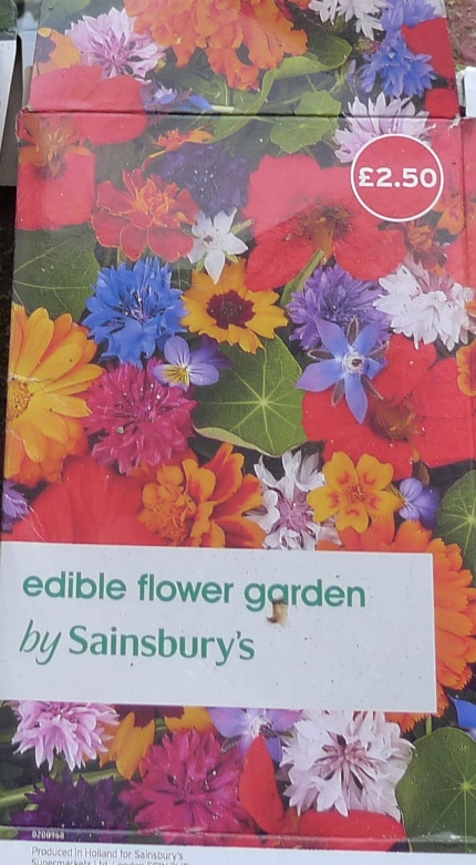 Sainsbury's edible flower garden