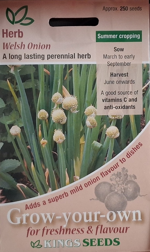 welsh onion seed packet
