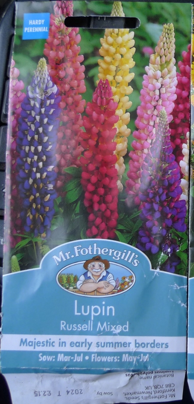mr fothergills lupin seed packet