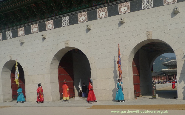 Gwanghwamun Gate changing of the guard